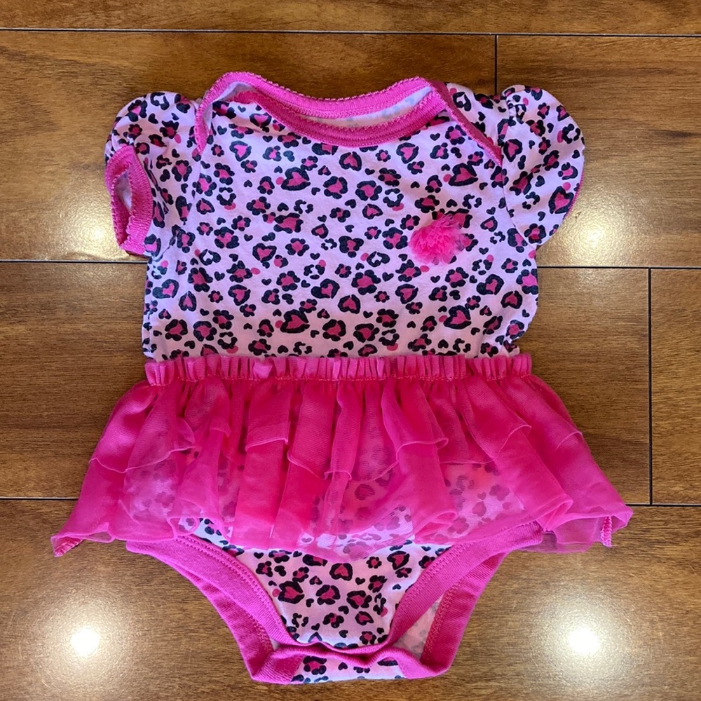 Garanimals Cheetah Print Pink Tulle Princess Dress Size 3-6 Months Pink …